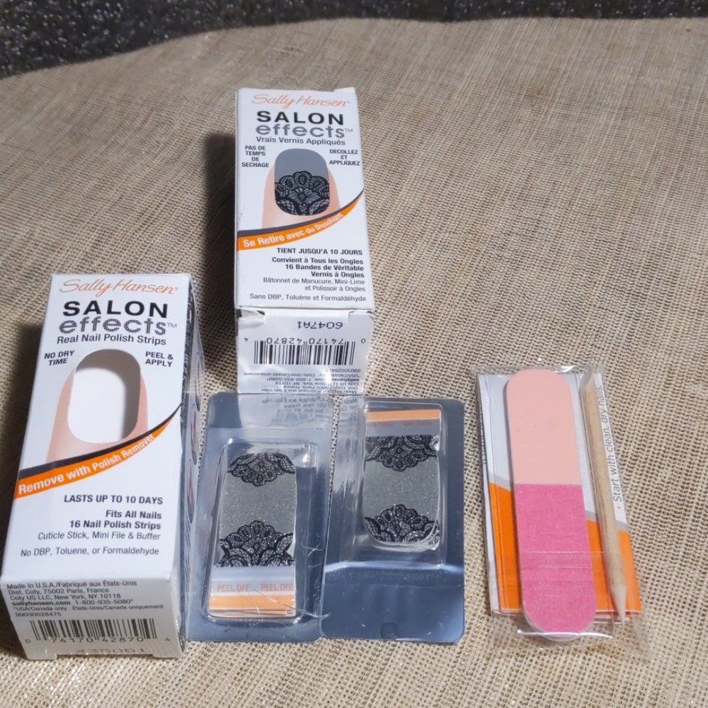 Lot of 2 salon effects nail stickers